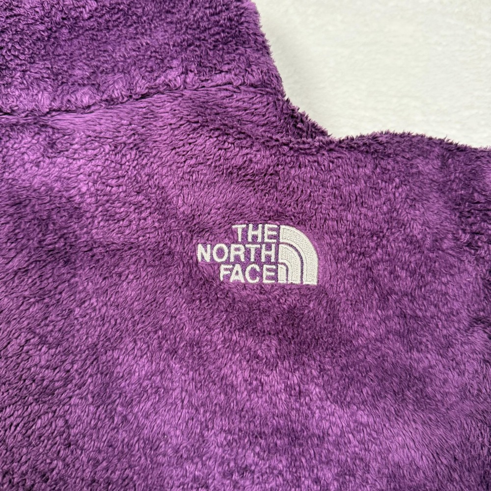 The North Face Osito Fleece Jacket Womens Medium Purple Full Zip Soft Warm Cozy - Picture 6 of 10